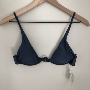 NWT gray zaful bikini top